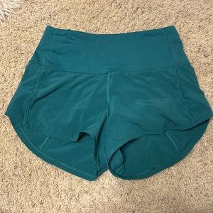 Lululemon high rise speed up shorts